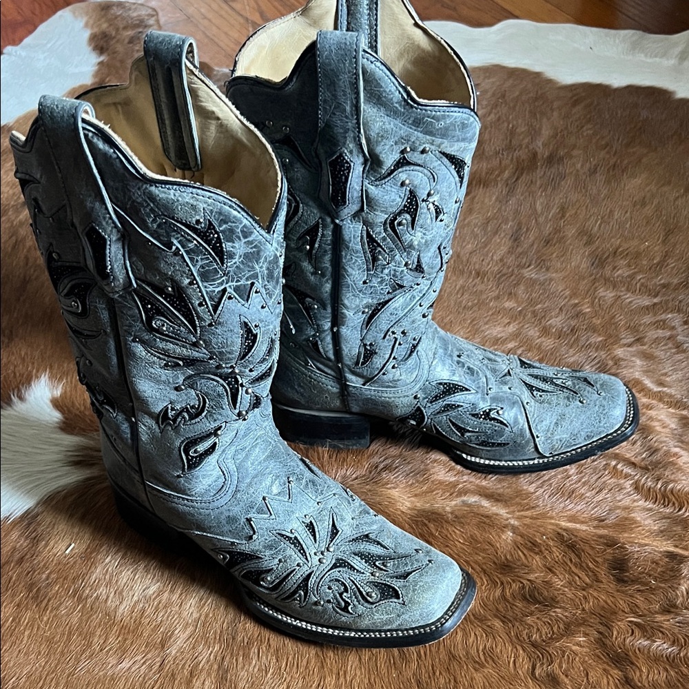Grey Corral Cowgirl Boots